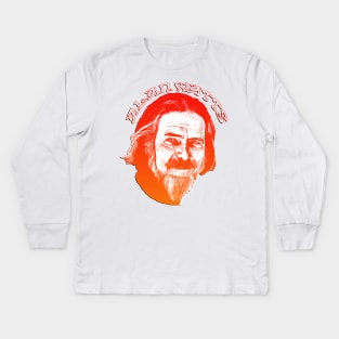 Alan Watts - Psychedelic Zen Pop Kids Long Sleeve T-Shirt